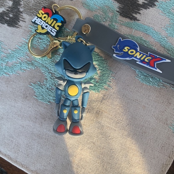 3 Sonic Heroes Bundle Key chain or backpack charm Brand New Never used - Picture 11 of 11